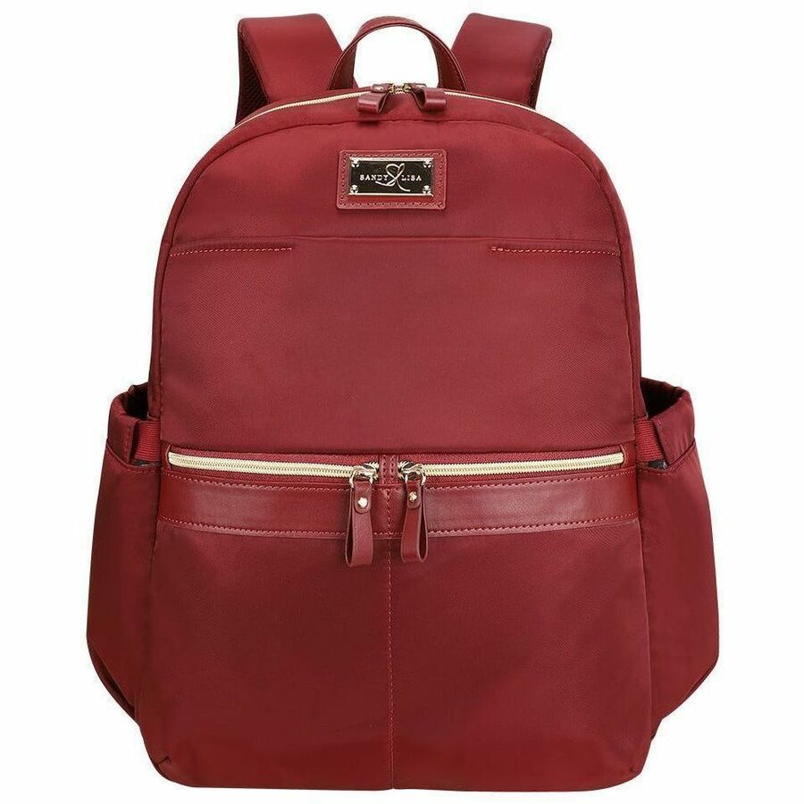 Sandy Lisa Laguna Carrying Case (Backpack) for 14" to 15.6" Laptop - Burgundy