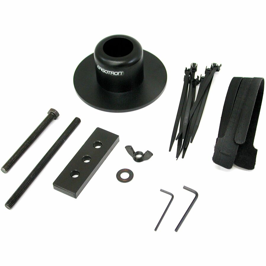 Ergotron Mounting Base for Desk Stand, Monitor - Black