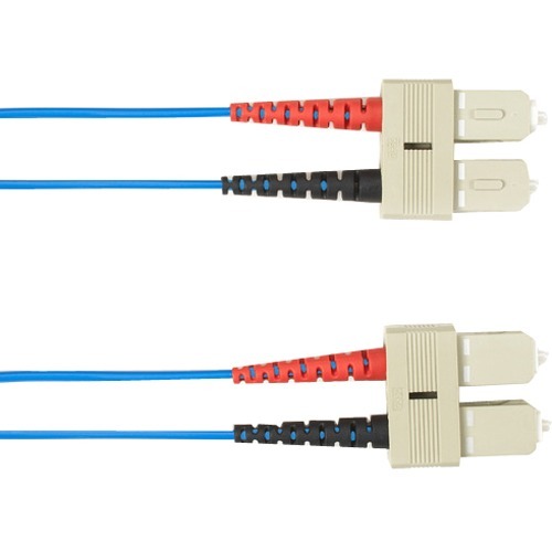 Black Box Colored Fiber OM3 50/125 Multimode Fiber Optic Patch Cable - OFNP Plenum