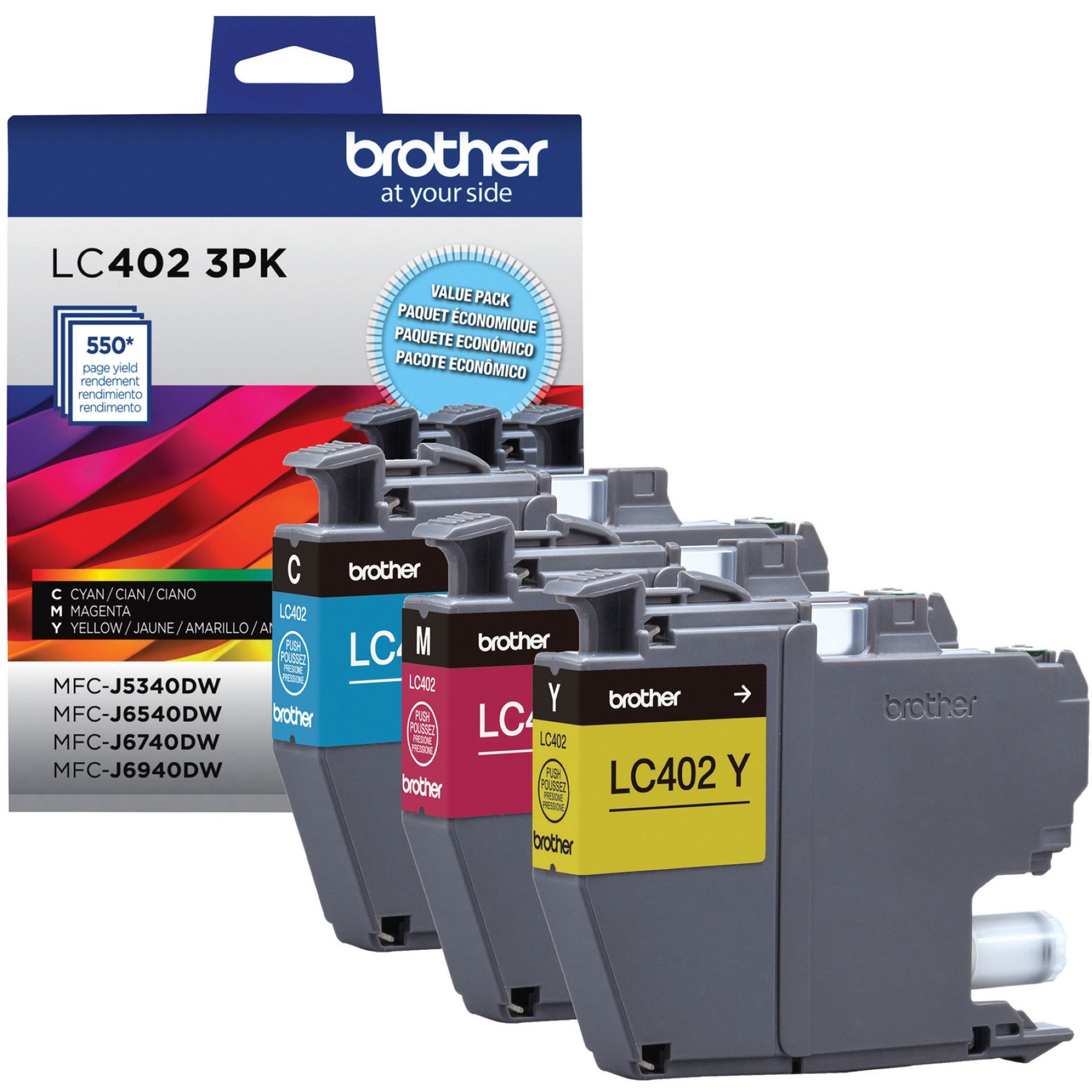 Brother Original Standard Yield Inkjet Ink Cartridge - Cyan, Magenta, Yellow - 3 / Pack