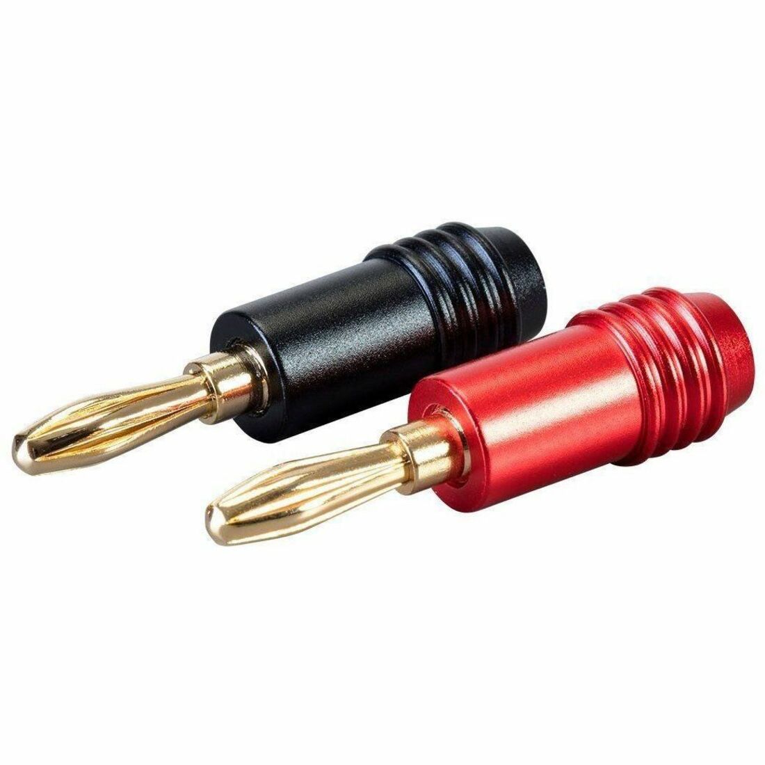 Monoprice 2 Pair Affinity Series 24k Gold Speaker Banana Plug