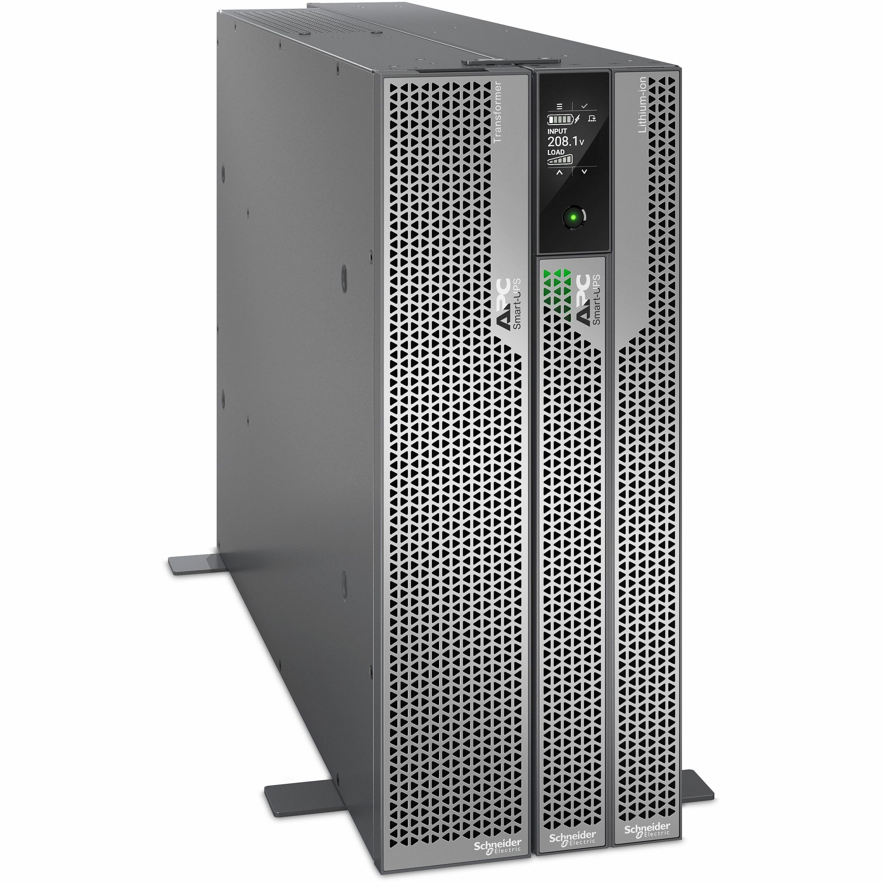 APC Smart-UPS Ultra 5000VA, 208/240V, Tower w/o kit, 8x 5-20R & 4x L6-20R & 3x L6-30R & 1x L14-30R NEMA outlets, w/transfo 208/240V to 120/208/240V