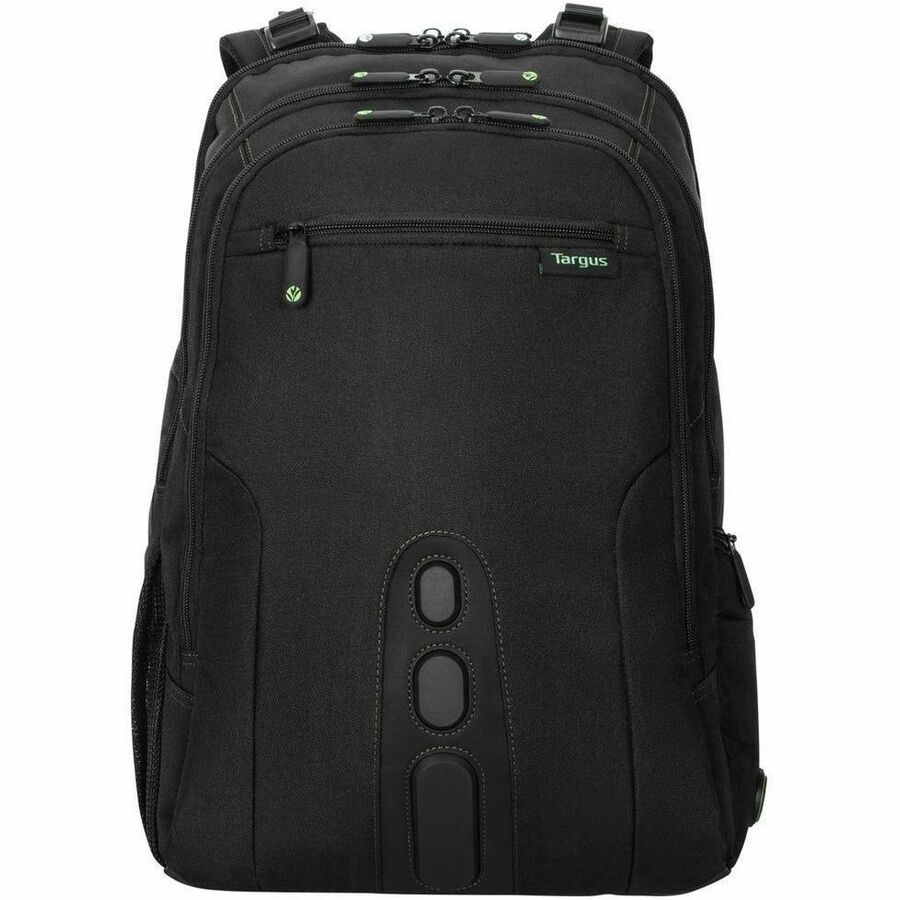 Targus Spruce EcoSmart TBB019US Carrying Case (Backpack) for 17" Notebook - Black, Green - TAA Compliant
