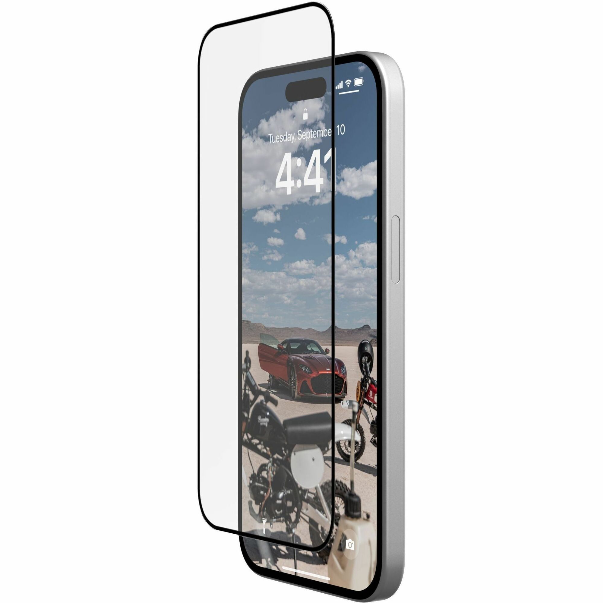 Urban Armor Gear Screen Protector for iPhone 15 - Glass Shield Clear