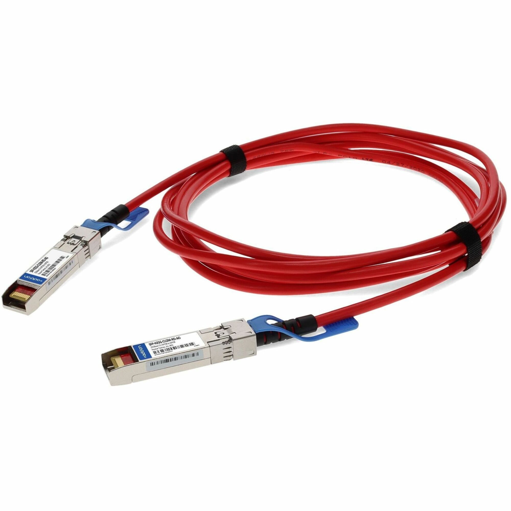 AddOn Cisco&reg; SFP-H25G-CU2M-RD Compatible TAA Compliant 25GBase-CU SFP28 Direct Attach Cable (Passive Twinax, Red, 2m)