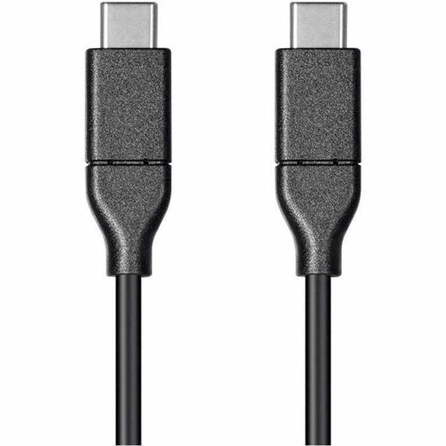 Monoprice Essentials USB-C to USB-C 2.0 Cable - 480Mbps, 5A/100W, 26AWG, 4m (13.1ft) Black