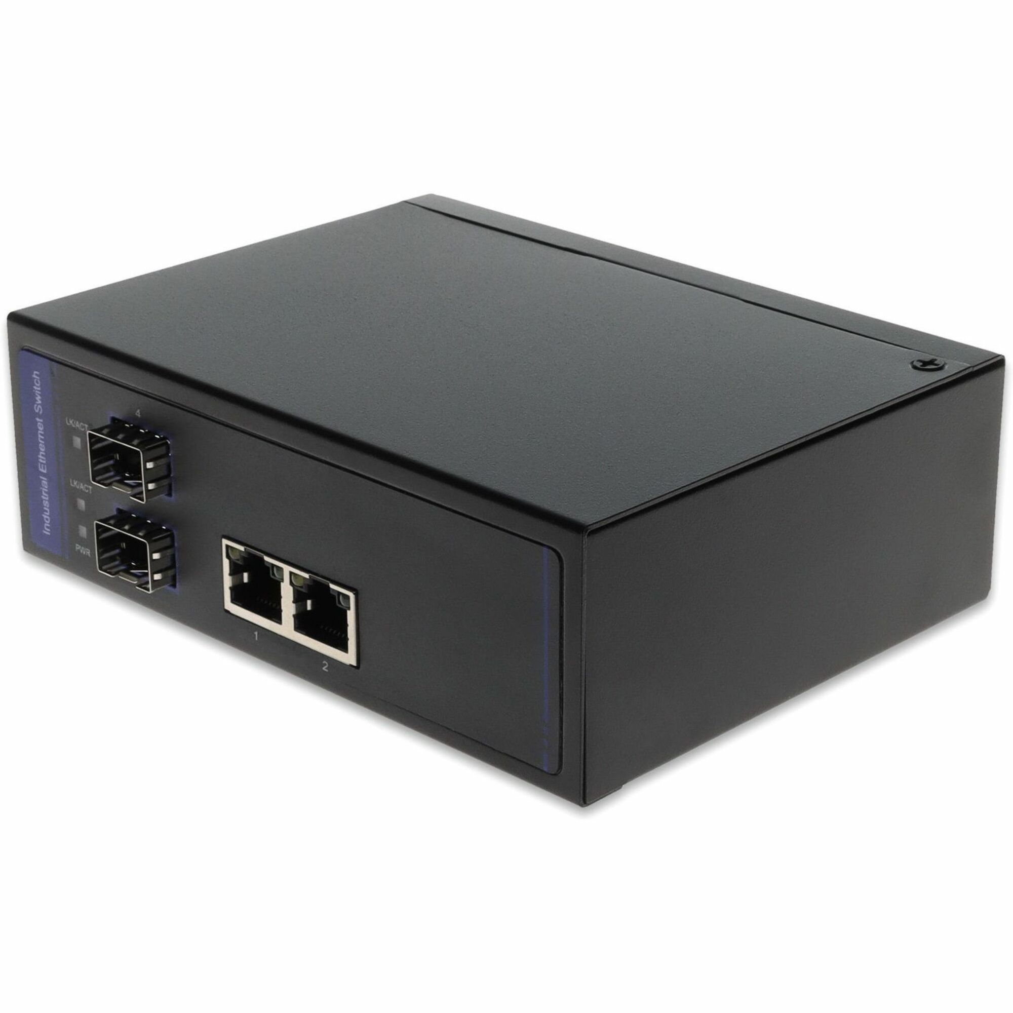 AddOn 10/100/1000Base-TX(RJ-45) x2 to 2 Open SFP Port POE+ (30W) Media Converter