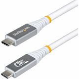 1.6FT USB4 CABLE WHITE USB-IF CERTIFIED 8K120/DP2.1/240W/80GBPS