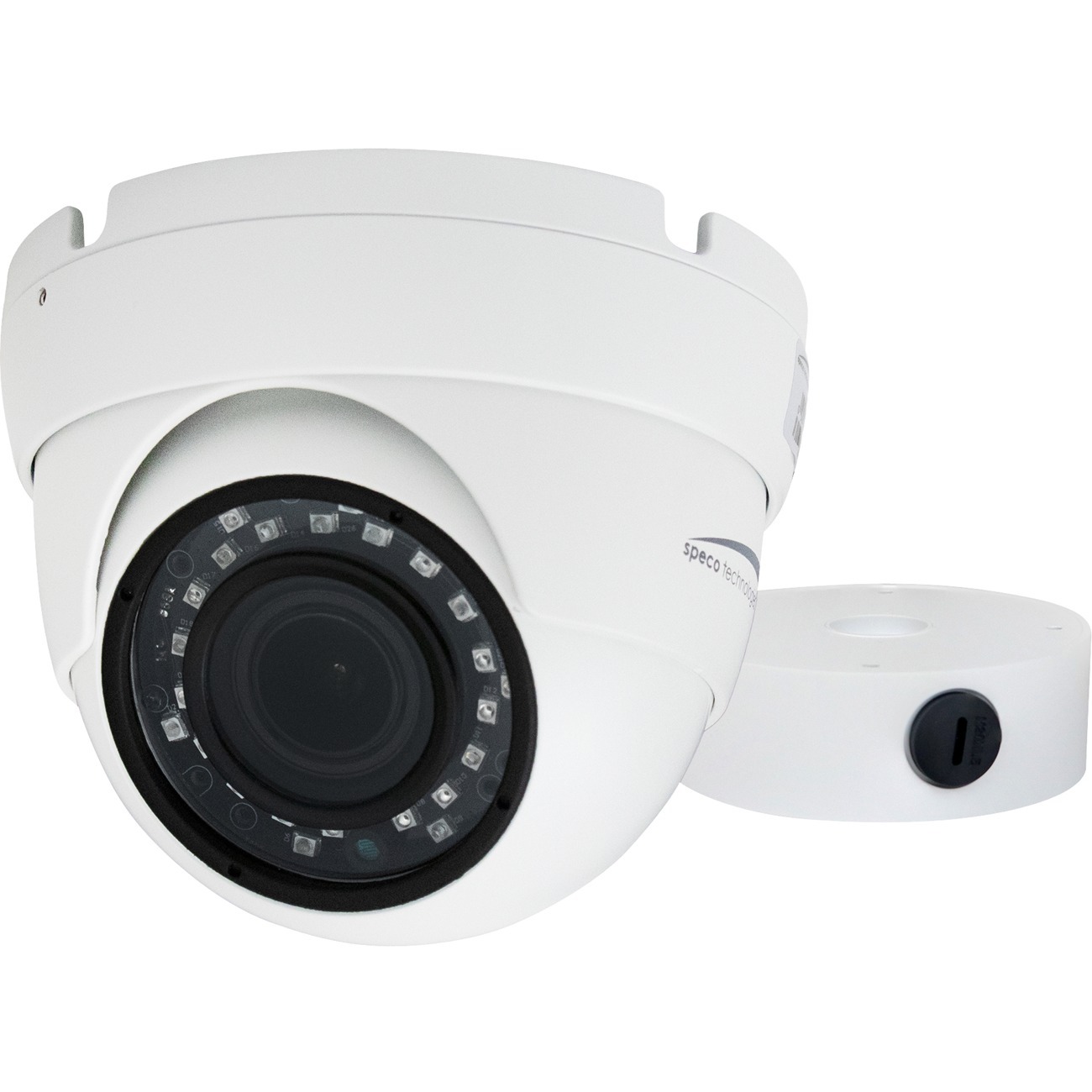 Speco H5T1M 5 Megapixel Indoor/Outdoor Surveillance Camera - Color - Turret - White