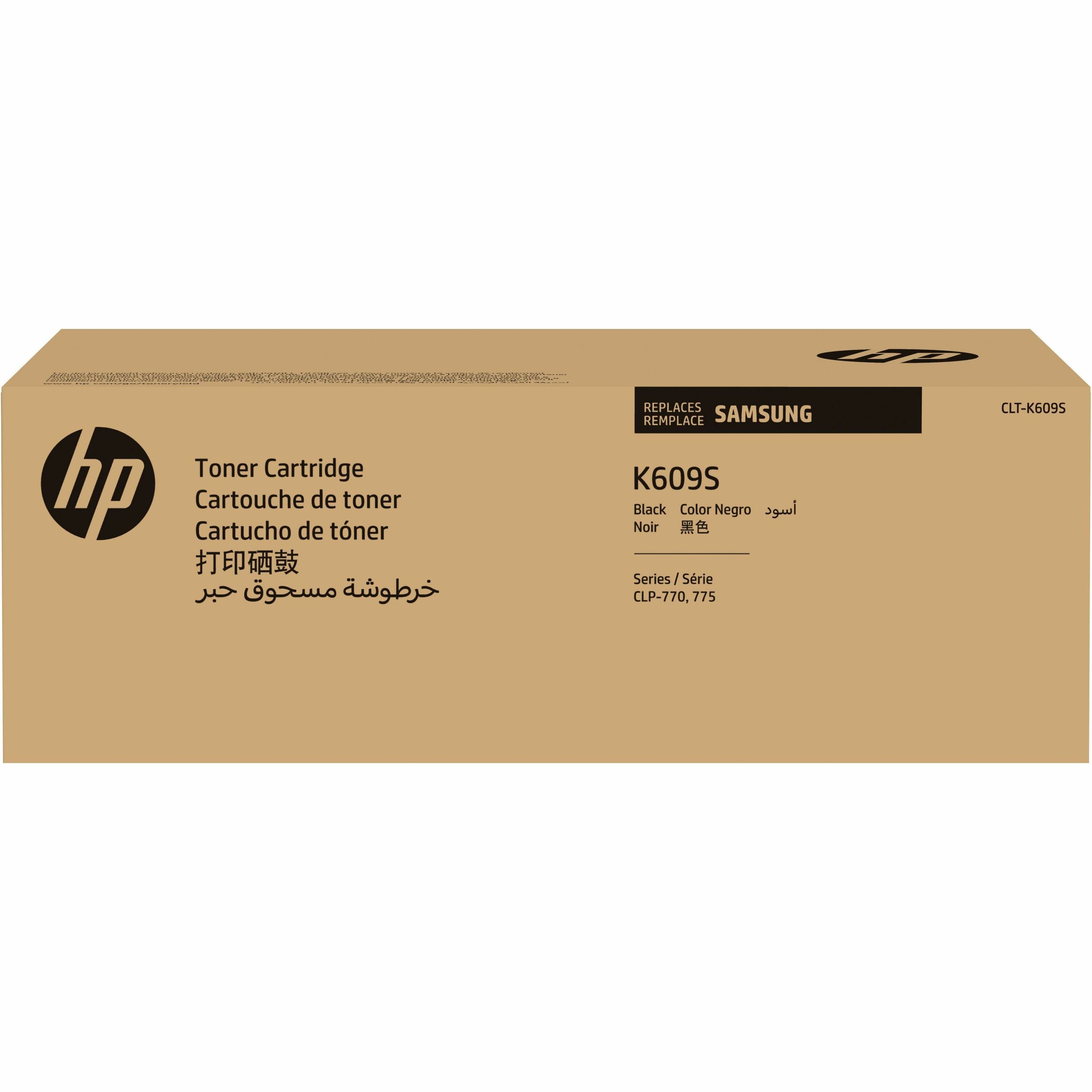 HP CLT-K609S (SU220A) Laser Toner Cartridge - Black - 1 Each