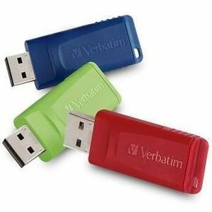 32GB Store 'n' Go&reg; USB Flash Drive - 3pk - Red, Green, Blue