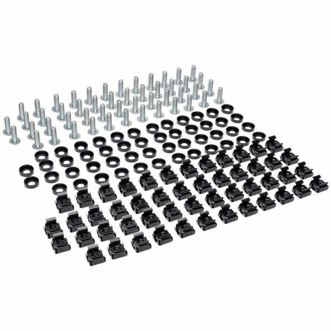 Tripp Lite by Eaton SmartRack Square Hole Hardware Kit with 50 pcs 12-24 screws and washers