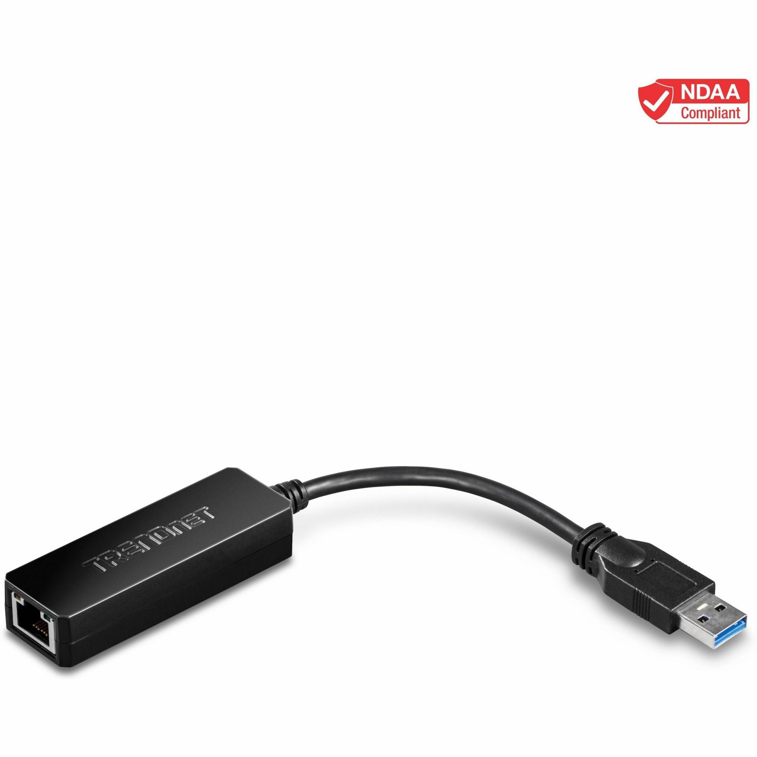 TRENDnet USB 3.0 To Gigabit Ethernet Adapter, Full Duplex 2Gbps Ethernet Speeds, Up To 1Gbps, USB-A, Windows & Mac Compatibility, USB Powered, Simple Setup, Black, TU3-ETG