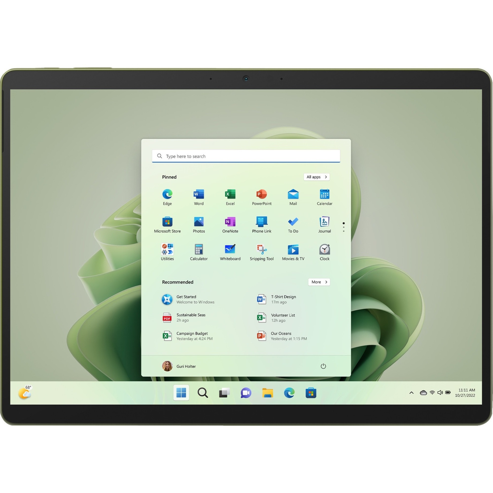 Microsoft Surface Pro 9 Tablet - 13" - 16 GB - 512 GB SSD - Windows 10 Pro 64-bit - Forest