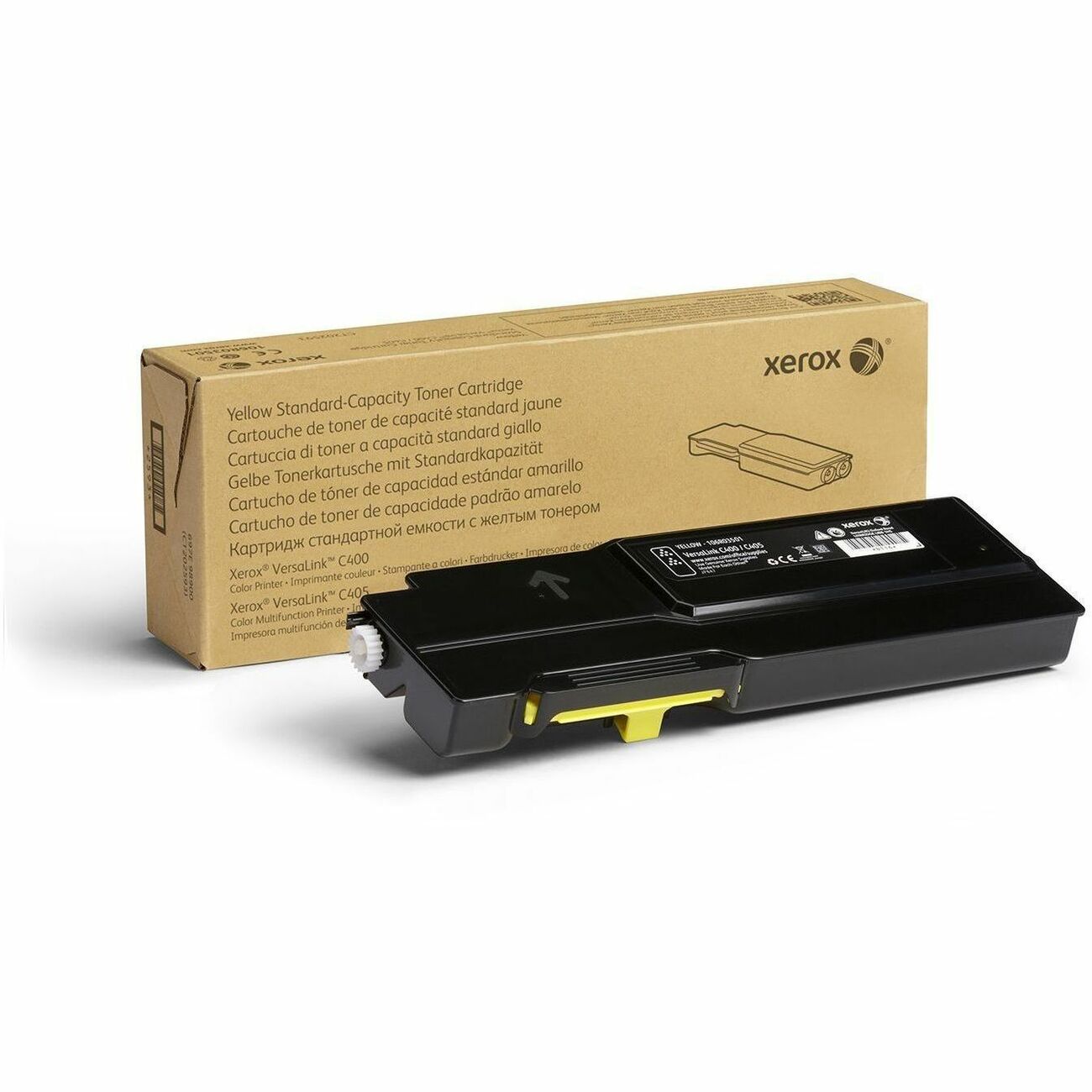 Xerox Genuine Xerox&reg; VersaLink&reg; C400 Color Printer, C405 Color Multifunction Printer Yellow Standard capacity Toner Cartridge (2500 Pages) - 106R03501