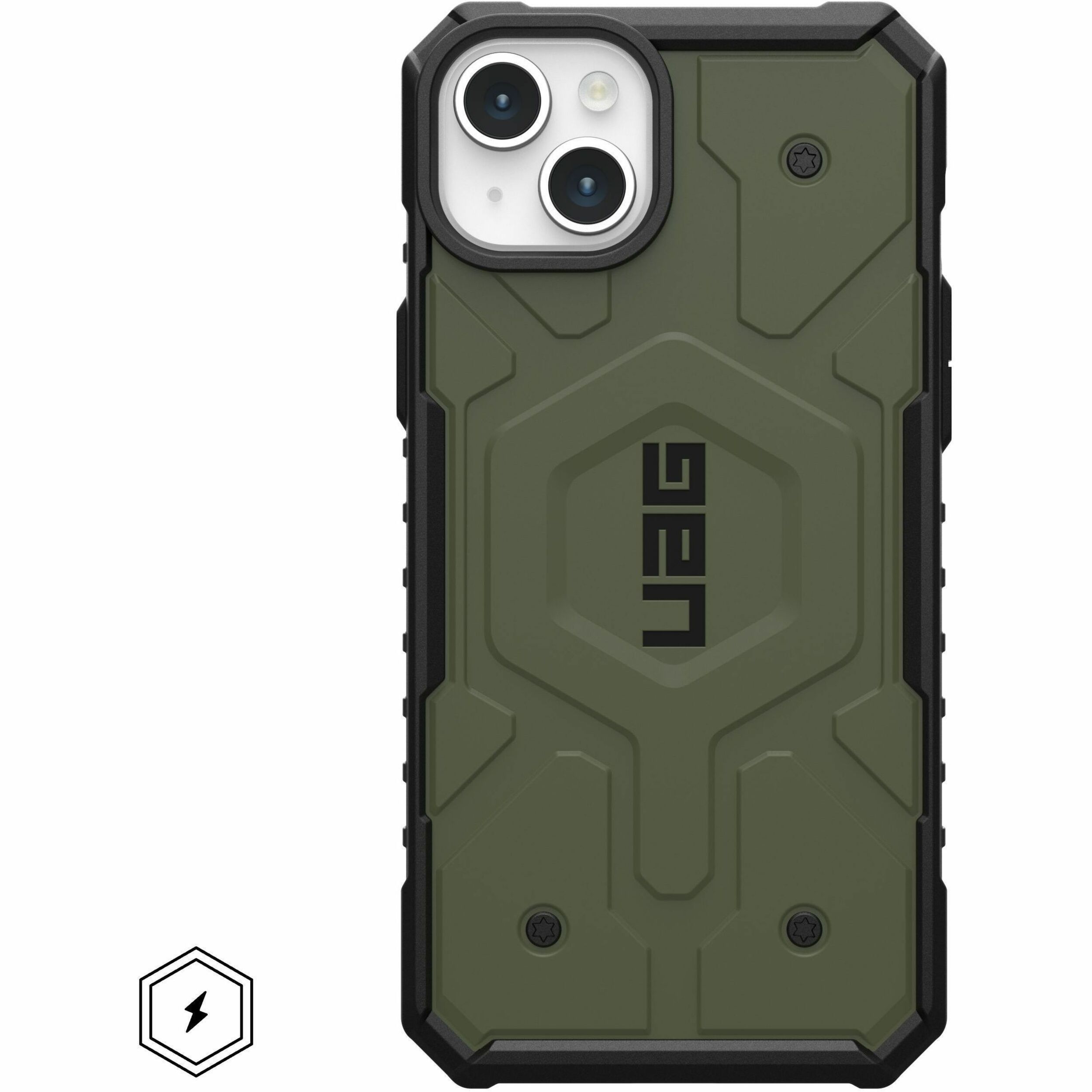 Urban Armor Gear Pathfinder iPhone 15 Plus Case - Olive Drab