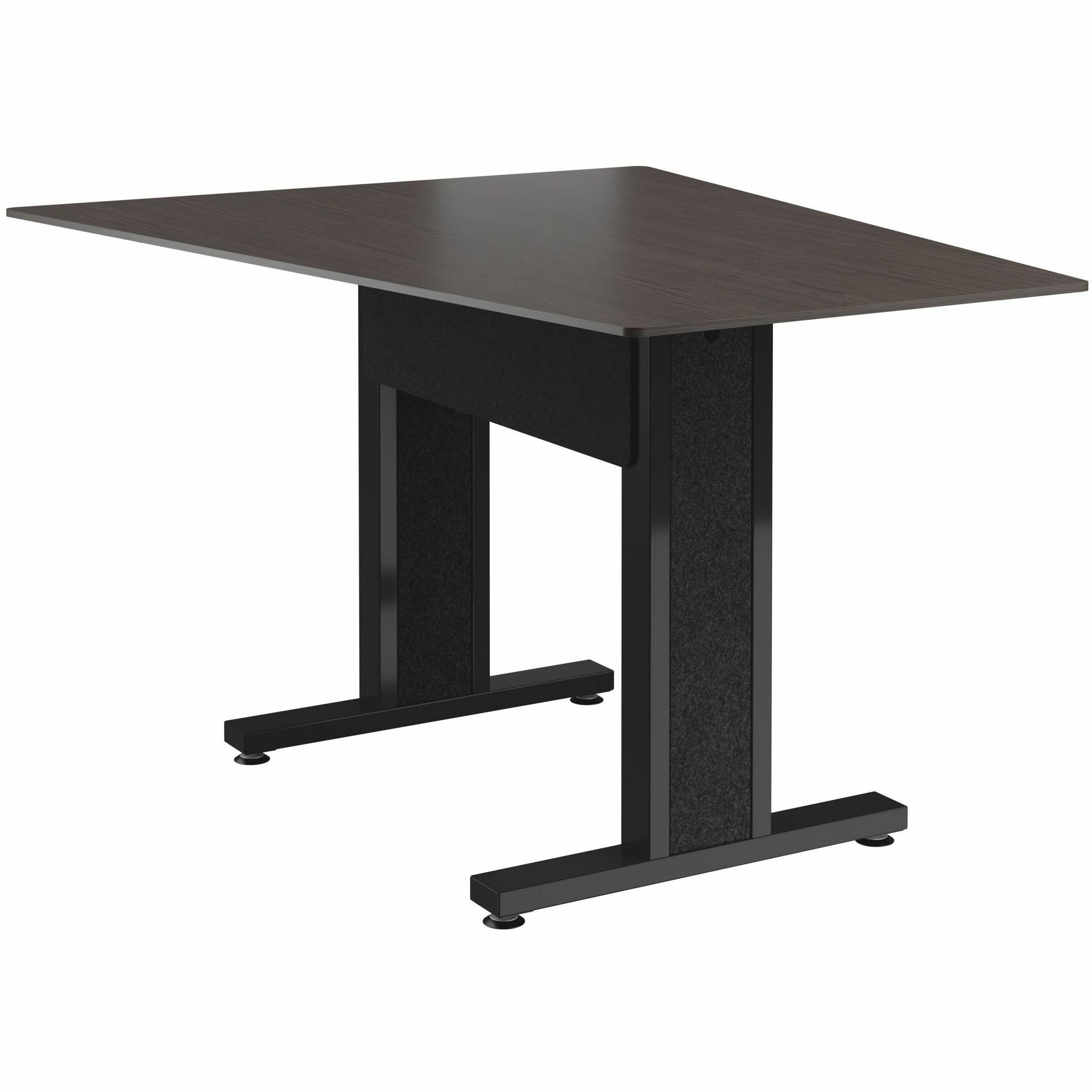 Middle Atlantic Forum Series Angle Table for 3 - 5 People - 59in Length - Asian Night Table Top with Dark Table Base