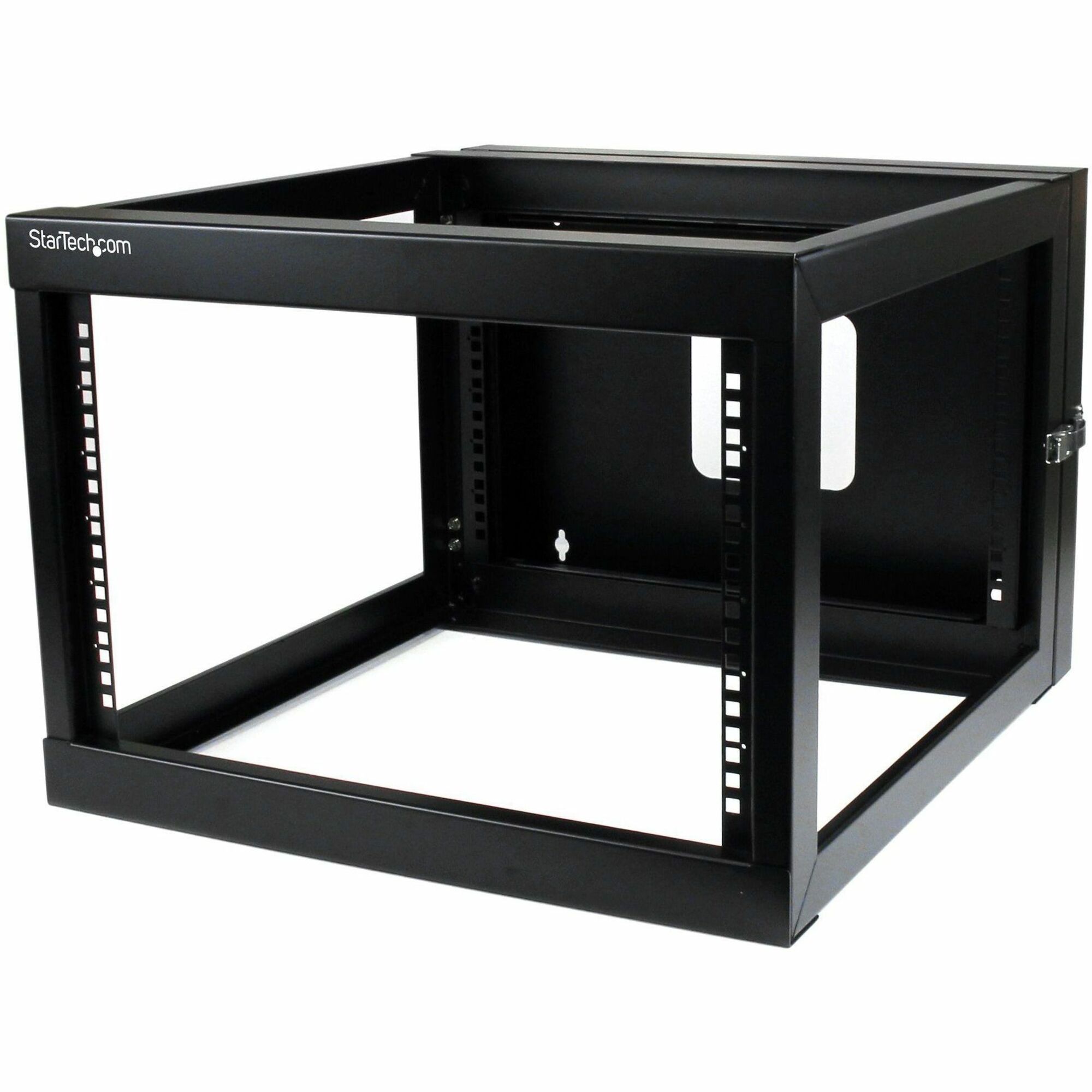 StarTech 4-Post 6U Hinged Wall-Mount Network Rack, 19" Open Frame Server Rack, Wall Mount Data Rack for IT Computer Equipment