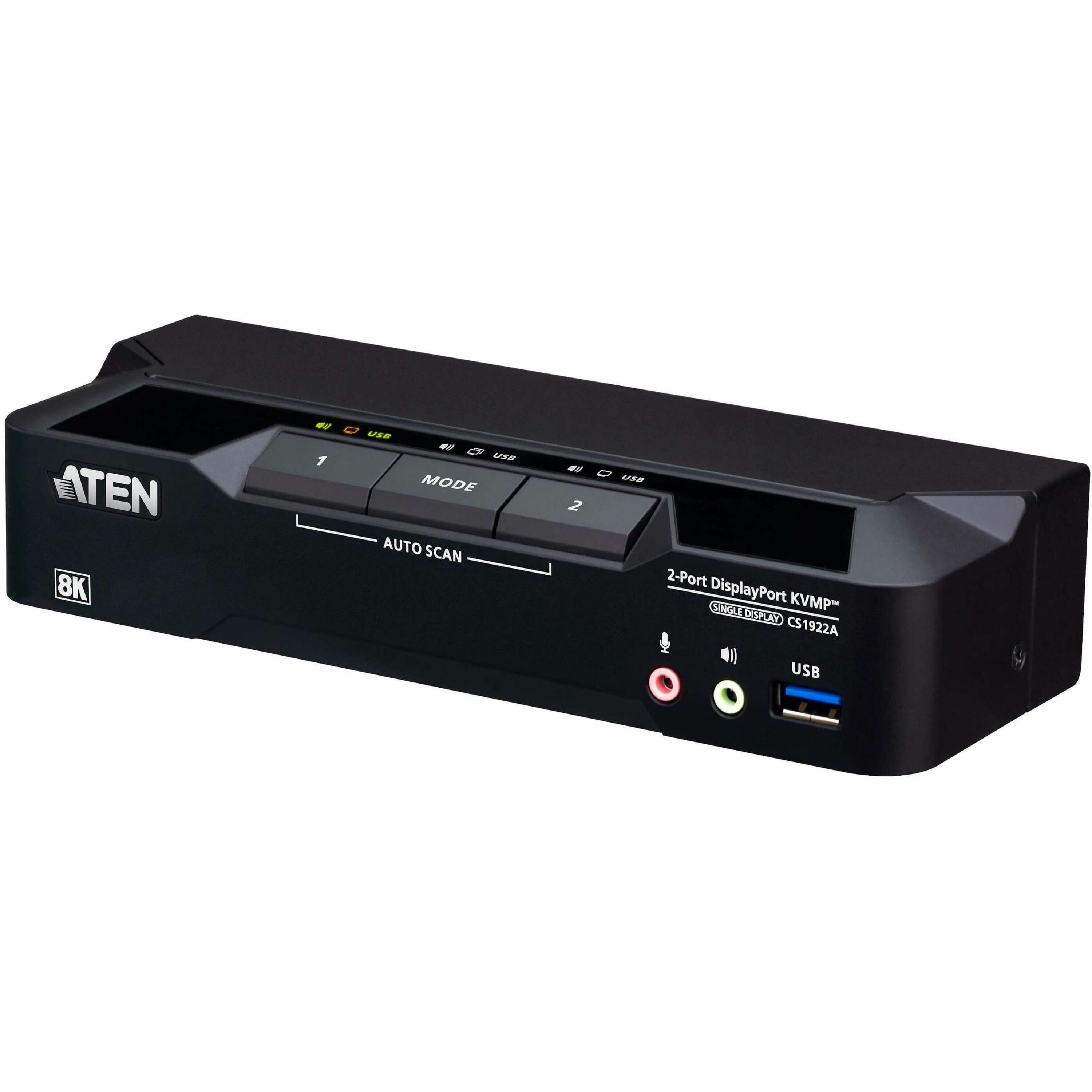ATEN 2-Port USB 3.0 8K DisplayPort KVMP Switch (Cables included)