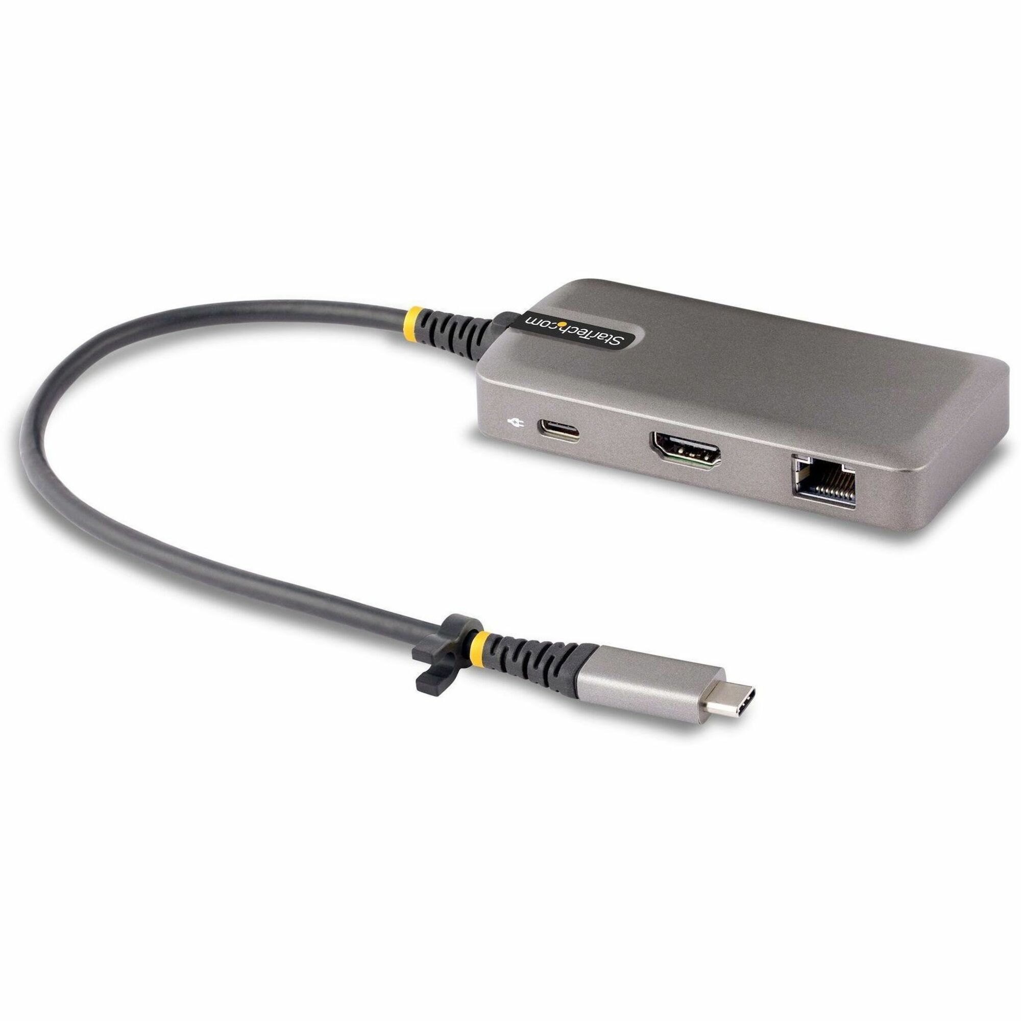 StarTech USB-C Multiport Adapter, 4K60Hz HDMI, HDR, 2-Port 5Gbps USB Hub, 100W PD Pass-Through, GbE, Mini Dock, Windows/macOS/ChromeOS