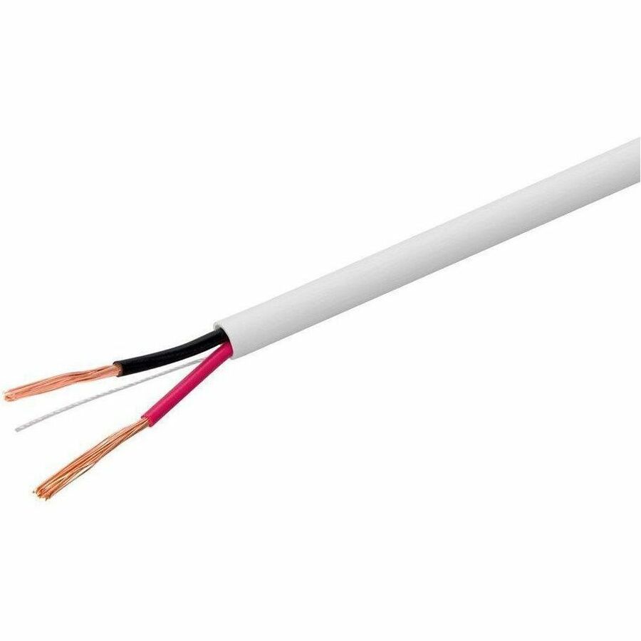 Monoprice Speaker Wire, CL3 Rated, 2-Conductor, 16AWG, 250ft, White