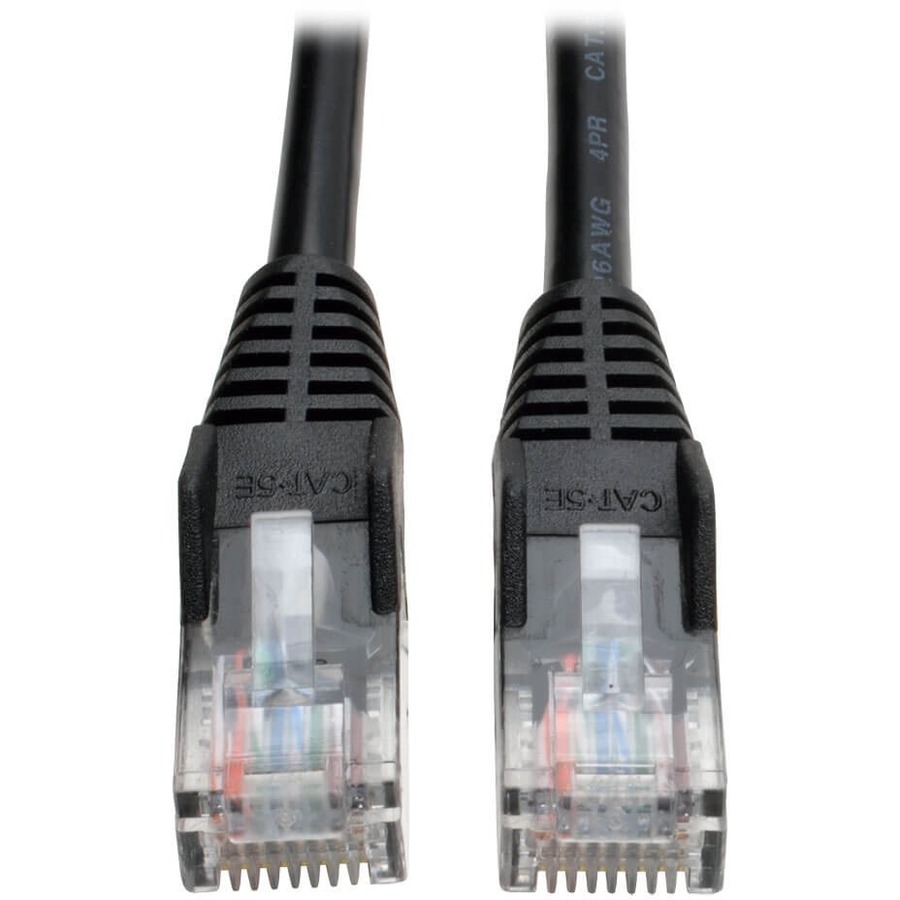 Tripp Lite by Eaton Cat5e 350 MHz Snagless Molded (UTP) Ethernet Cable (RJ45 M/M) PoE - Black 10 ft. (3.05 m)