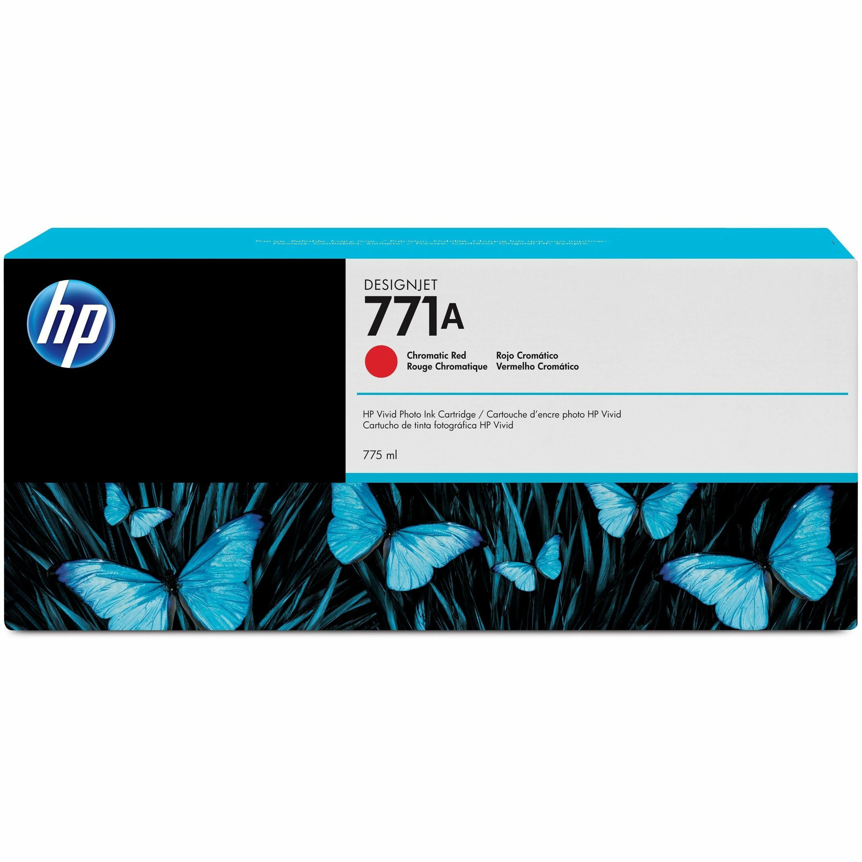 HP 771A (B6Y16A) Original Inkjet Ink Cartridge - Single Pack - Red - 1 Each