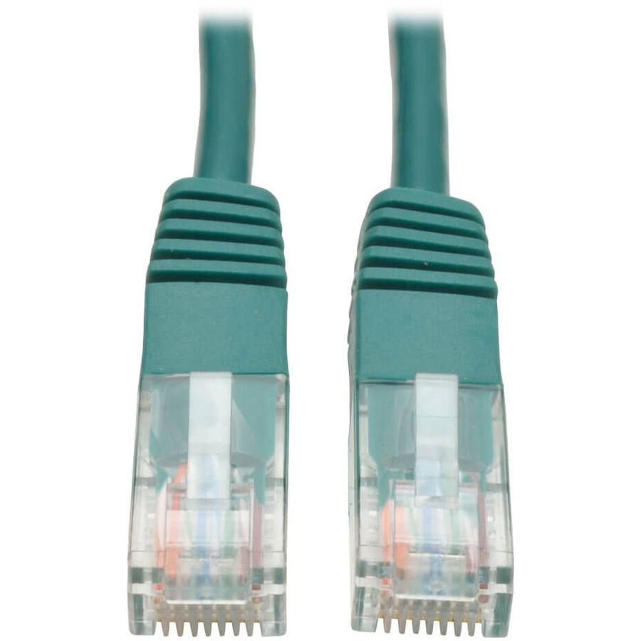Eaton Tripp Lite Series Cat5e 350 MHz Molded (UTP) Ethernet Cable (RJ45 M/M), PoE - Green, 14 ft. (4.27 m)