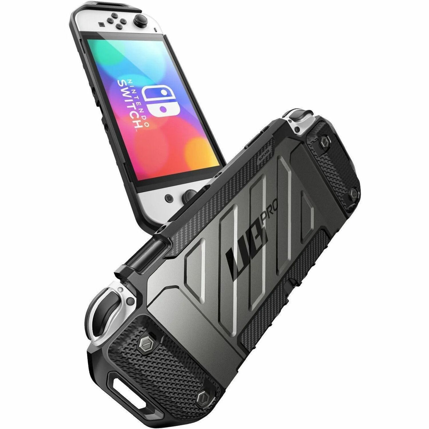 SUP Nintendo Switch OLED Unicorn Beetle PRO Dockable Grip Case-Black