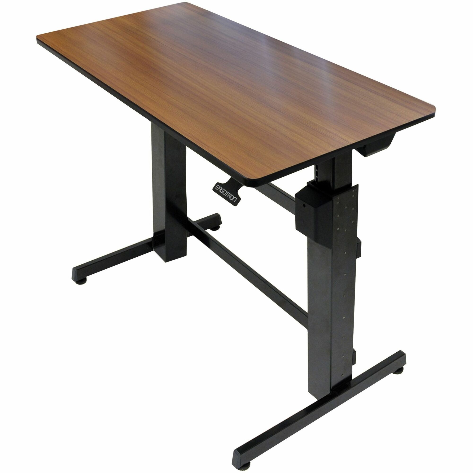 Ergotron WorkFit-D Sit-Stand Desk (walnut)