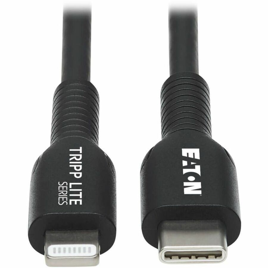 Eaton Tripp Lite Series USB-C to Lightning Sync/Charge Cable (M/M), MFi Certified, Black, 2 m (6.6 ft.)