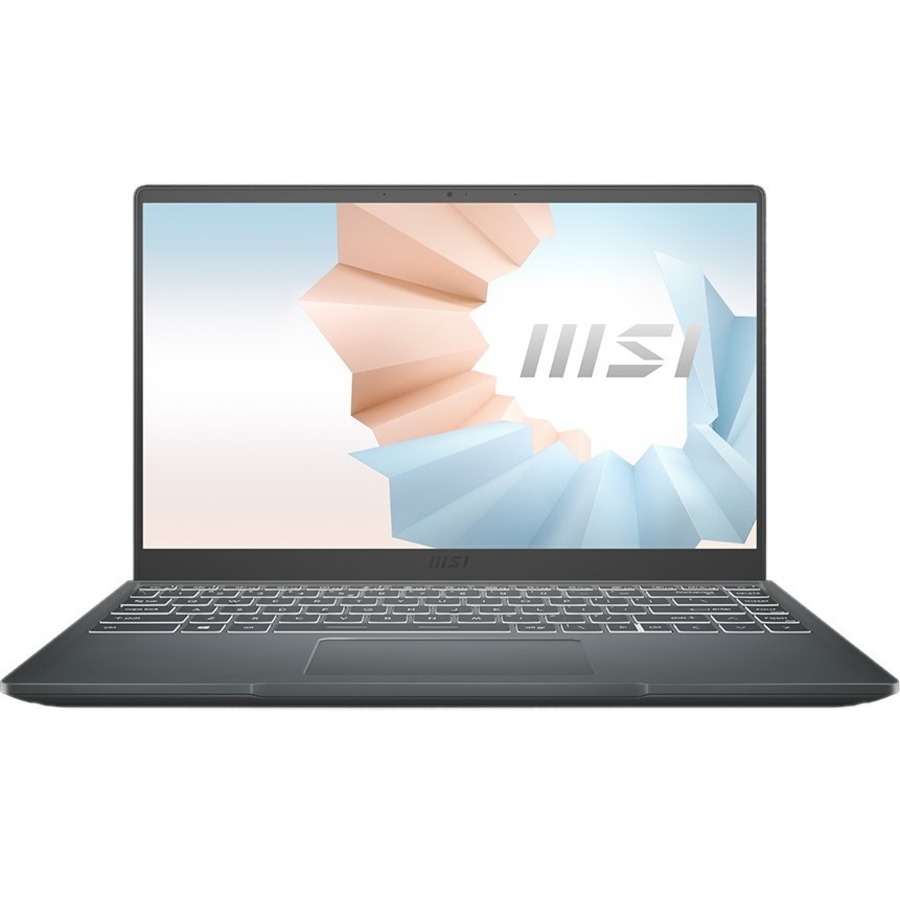 MSI Modern 14 B11MO-240 14" Rugged Notebook - Full HD - Intel Core i7 11th Gen i7-1165G7 - 8 GB - 512 GB SSD - Carbon Gray