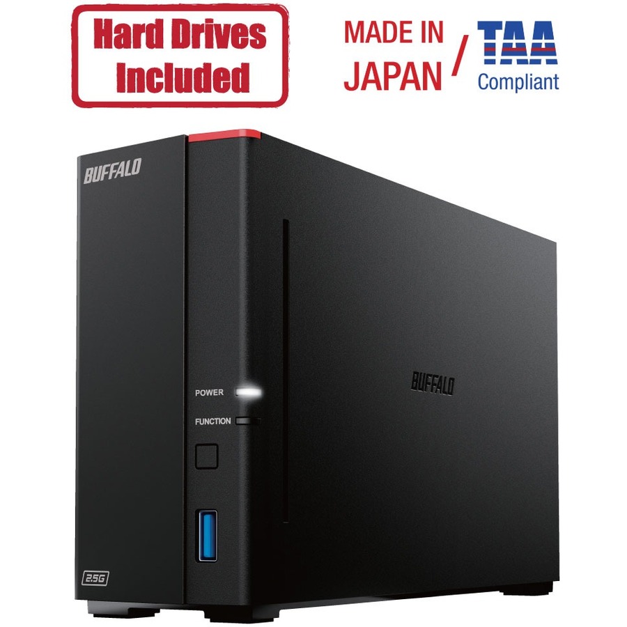 BUFFALO LinkStation 710 1-Bay Professional Network Storage 2TB (1X2TB) with Hard Drives Included