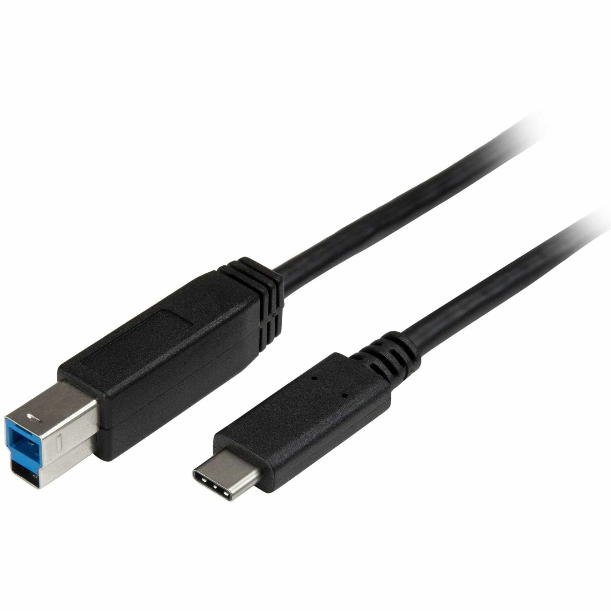 StarTech 6.6ft (2m) USB-B to USB-C Cable, USB 5Gbps, Data Cord, USB 3.0, USB-C Data Transfer Cable