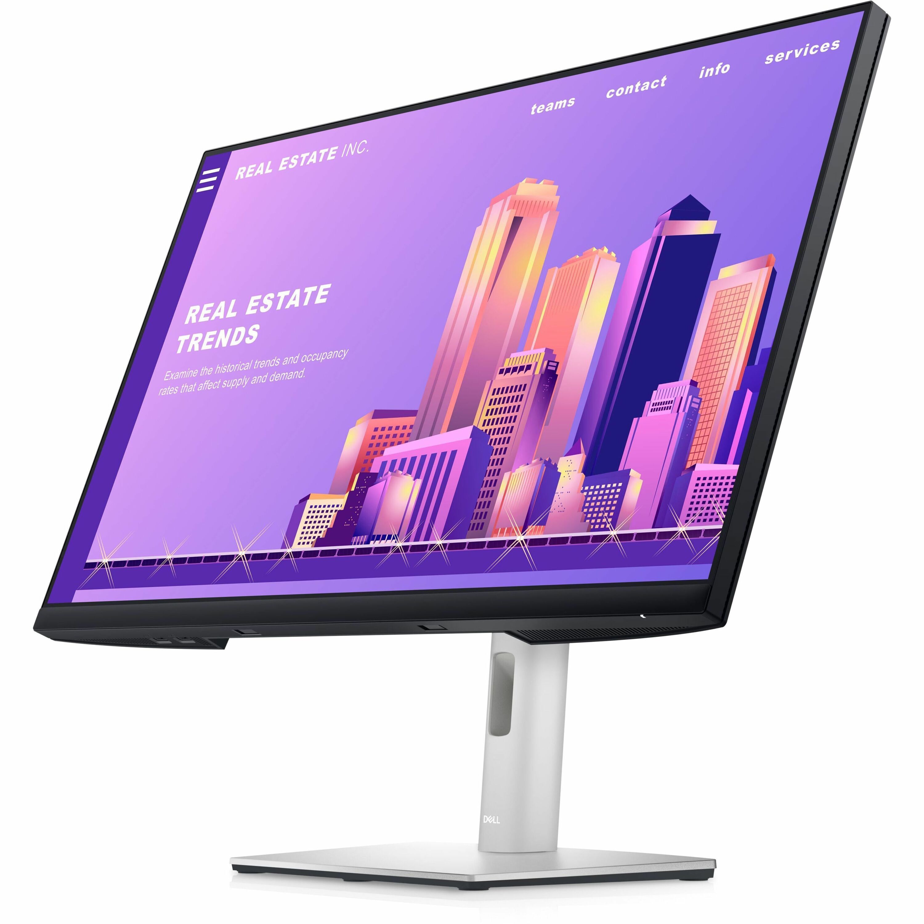 DELL SOURCING - NEW P2722H 27" Class Full HD LED Monitor - 16:9 - Black