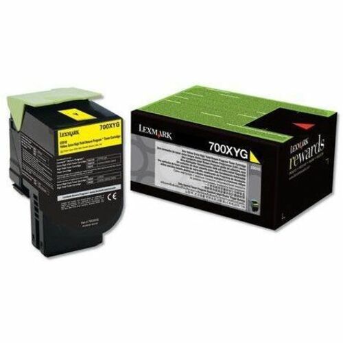 Lexmark Extra High Yield Laser Toner Cartridge - Yellow - 1 Pack