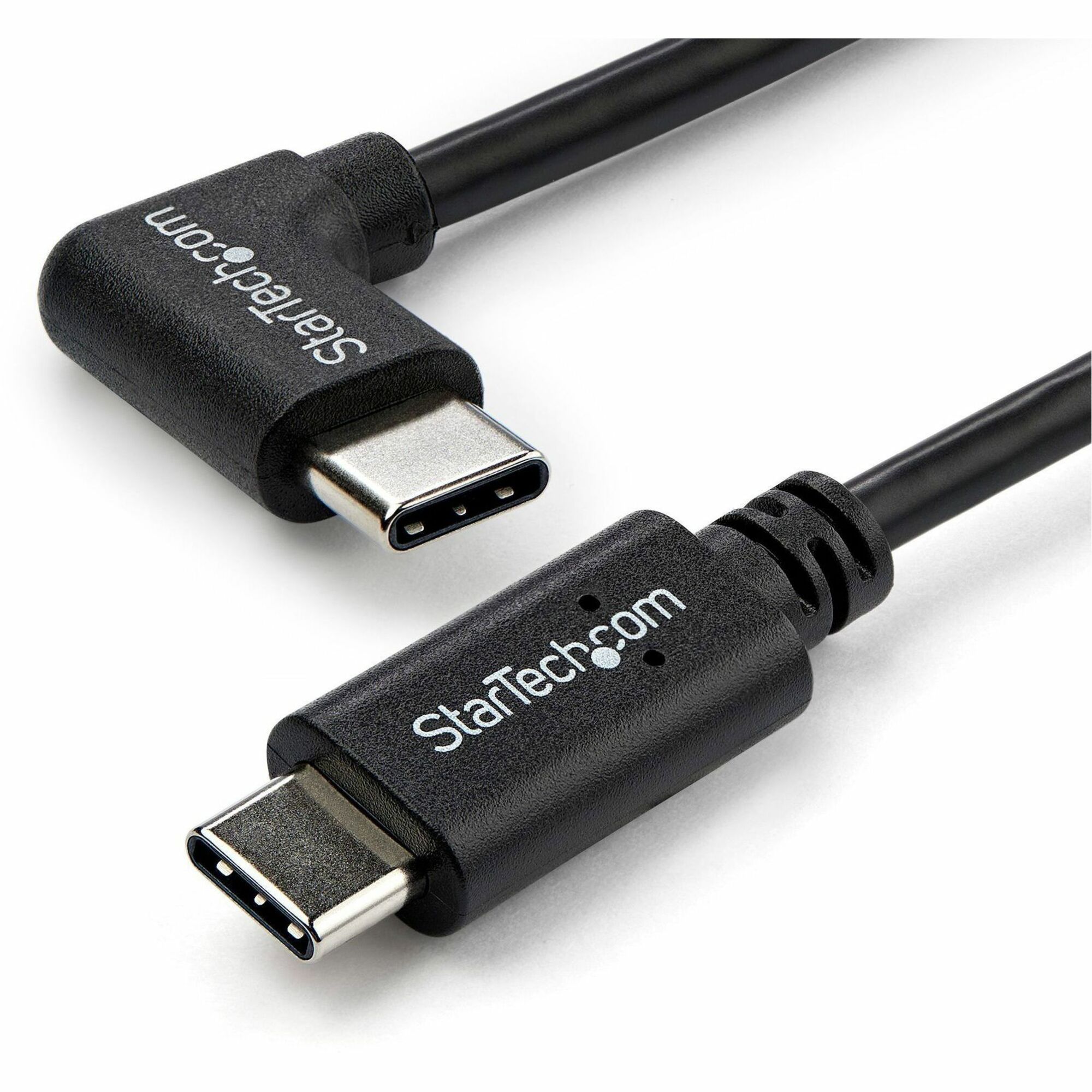 StarTech 3.3ft (1m) USB-C Charging Cable, Right-Angled, Charge & Sync, 60W (3A) PD, USB 2.0 Laptop Charger Cable - USB C Charging Cord