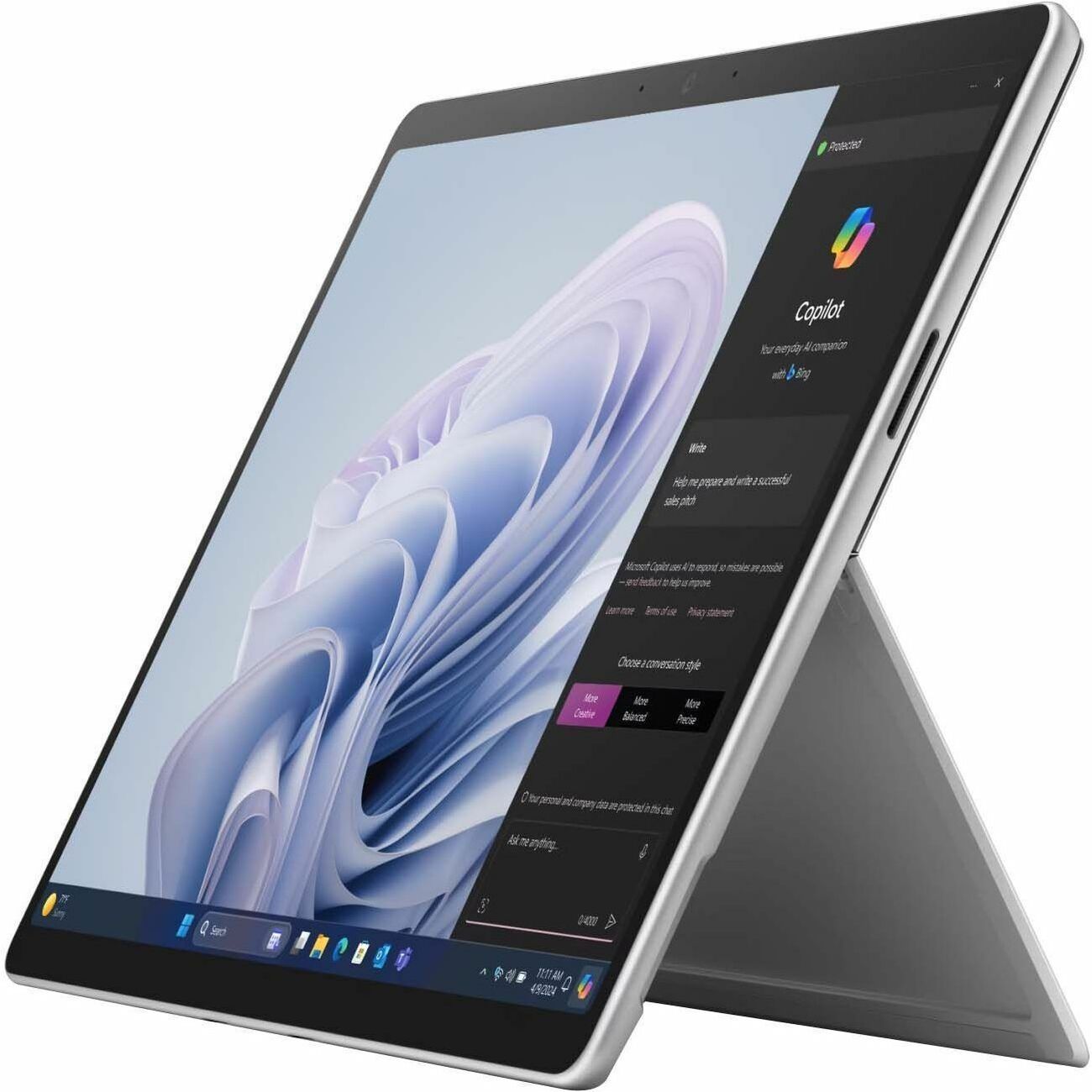 Microsoft Surface Pro 10 Tablet - 13" - vPro Technology - 64 GB - 1 TB SSD - Windows 11 Pro - Platinum - TAA Compliant