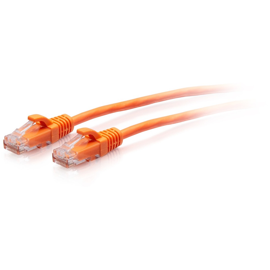 C2G 7ft Cat6a Snagless Unshielded (UTP) Slim Ethernet Cable - Cat6a Slim Network Patch Cable - PoE - Orange