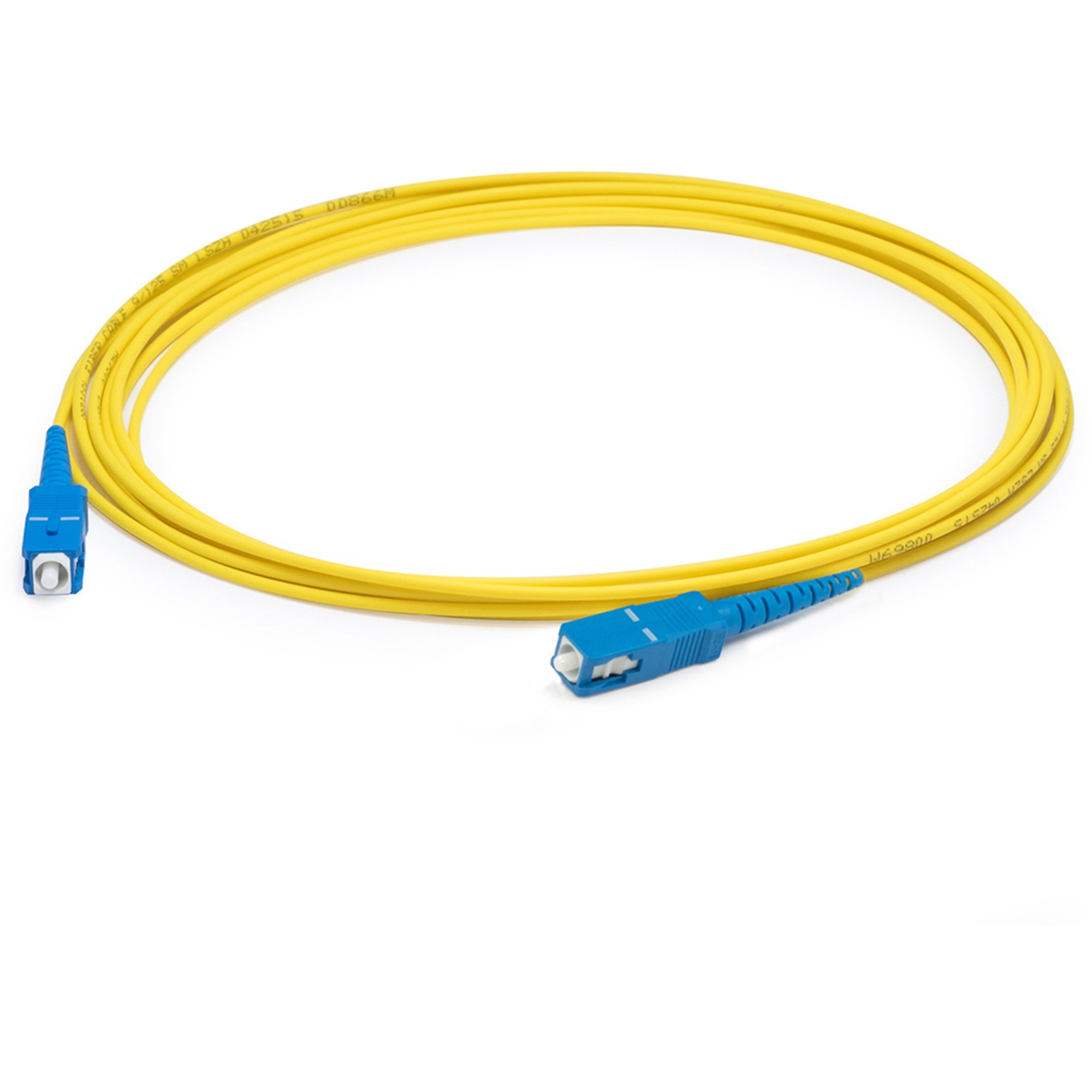 AddOn 34m SC to SC Yellow OS2 Simplex OFNR (Riser-Rated) SMF Fiber Patch Cable