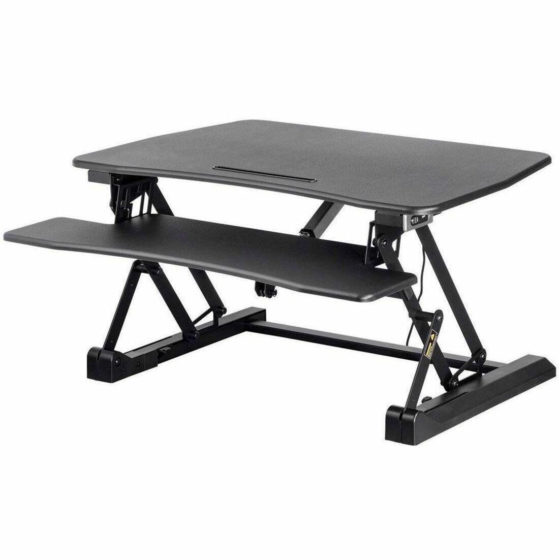 Workstream Electric Height Adjustable Sit-Stand Workstation Desk Converter, 36in