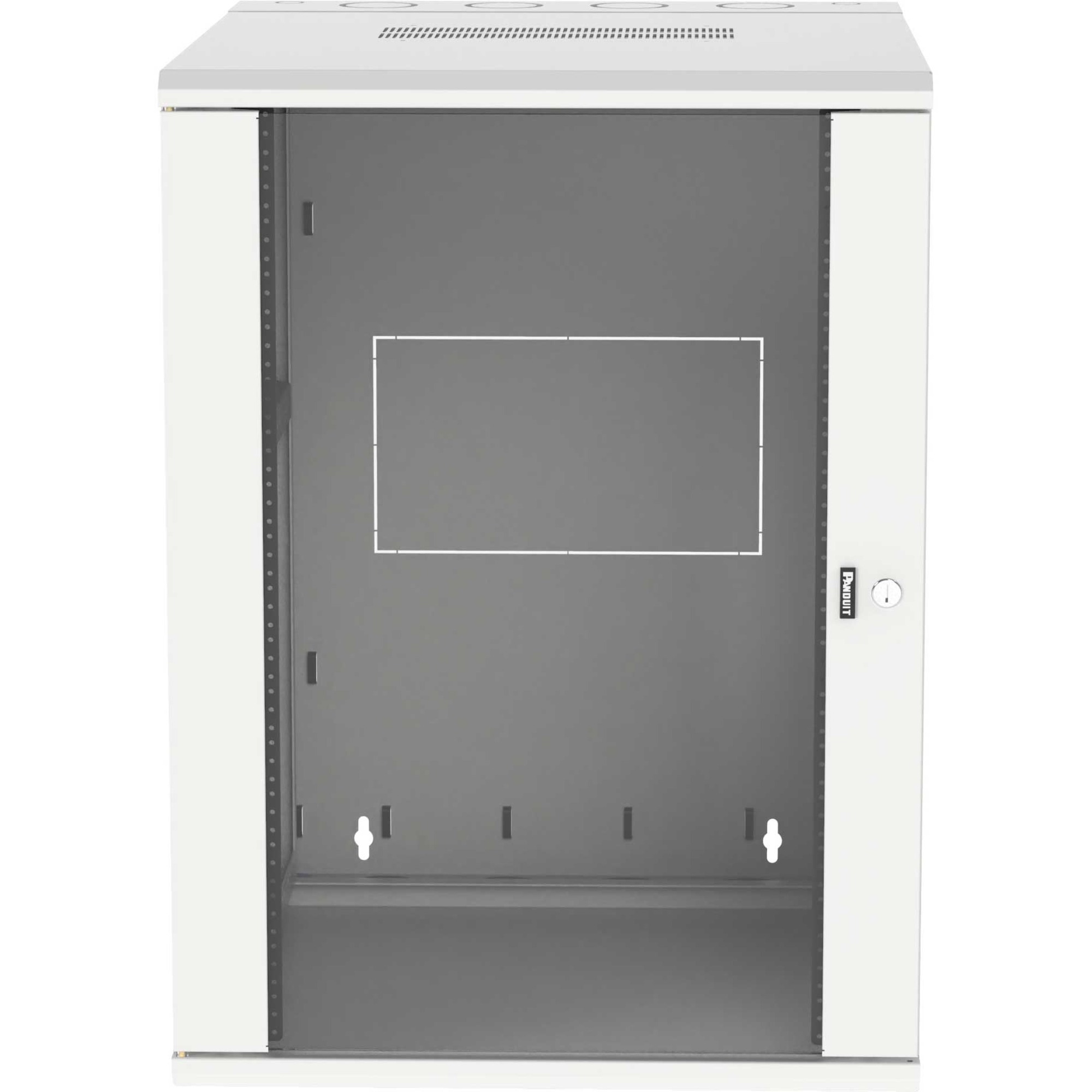 Panduit Wall Mount Cabinet, 18RU, 30" Depth, Windowed Door, White