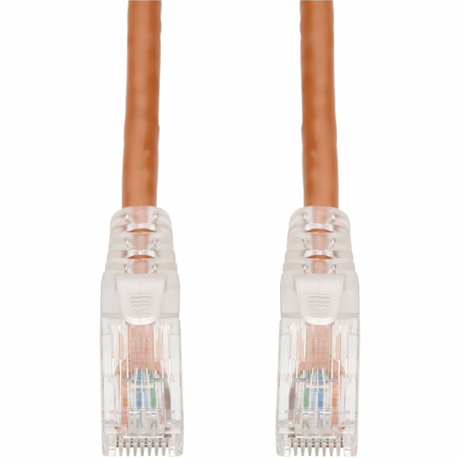 AddOn 6ft Orange CAT6A PVC Ethernet Cable Snagless Easy Clear Boot TAA RJ-45 M/M CAT 6A