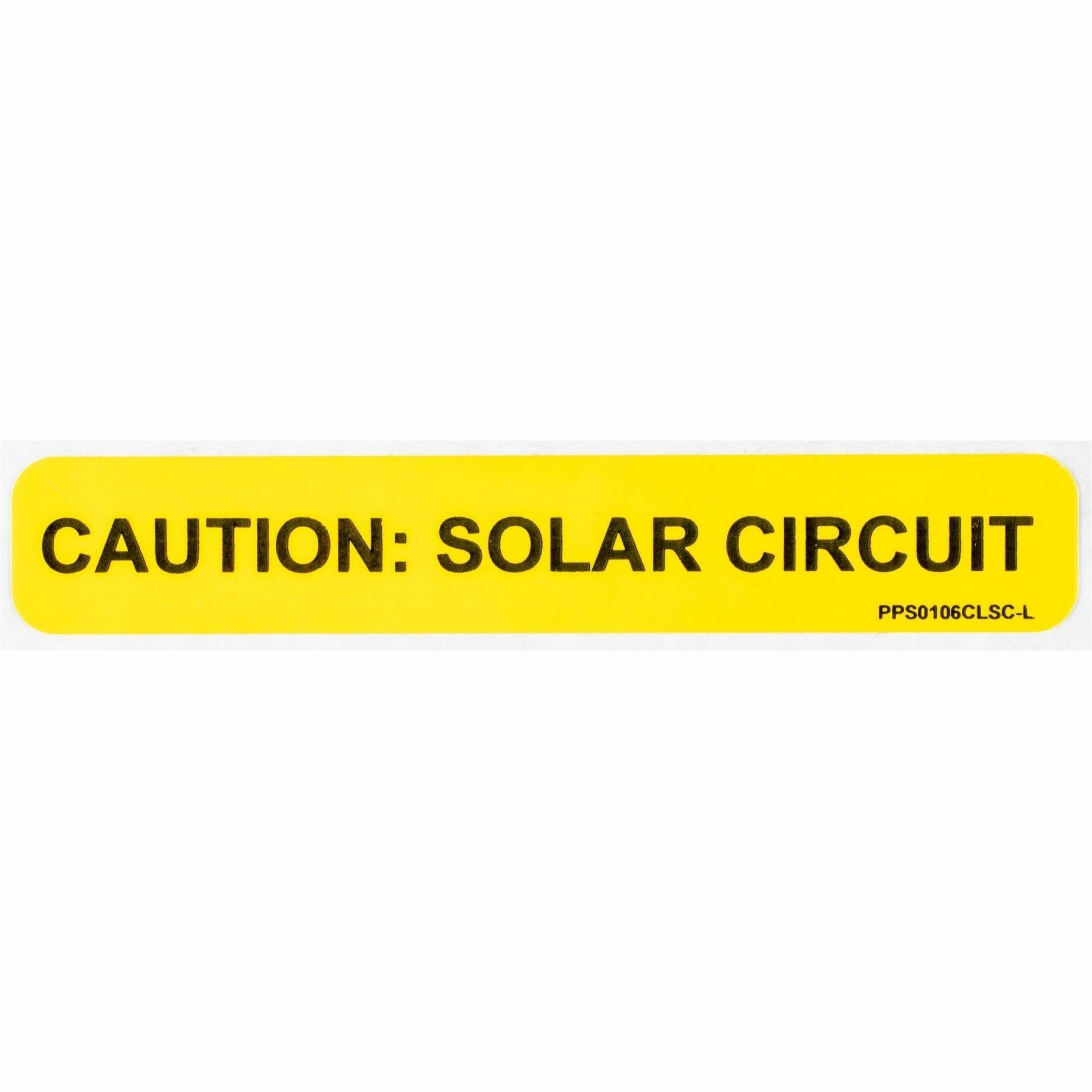 Panduit Solar Label