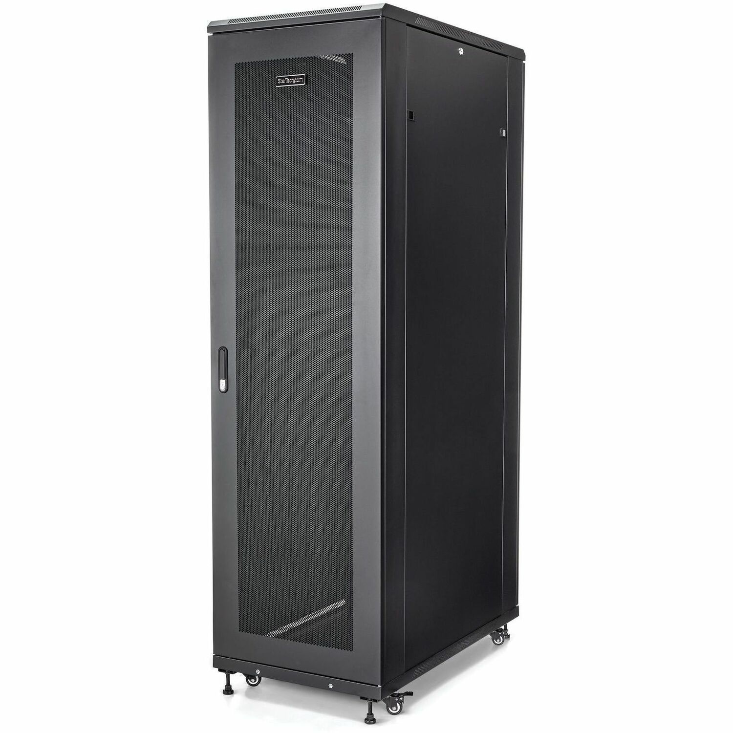 StarTech 4-Post 42U Server Rack Cabinet, 19" Data Rack Cabinet for Computer / IT Equipment mount, Rack Server Cabinet with Casters