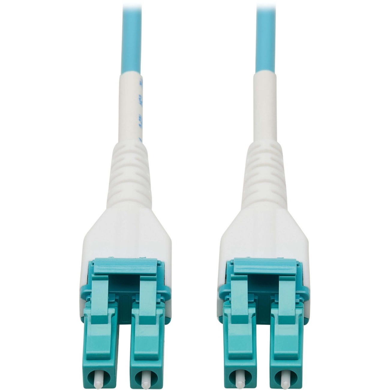 Tripp Lite by Eaton 100G Duplex Multimode 50/125 OM4 Armored Fiber Optic Cable (LC/LC Duplex M/M) LSZH Aqua 75 m (246 ft.)