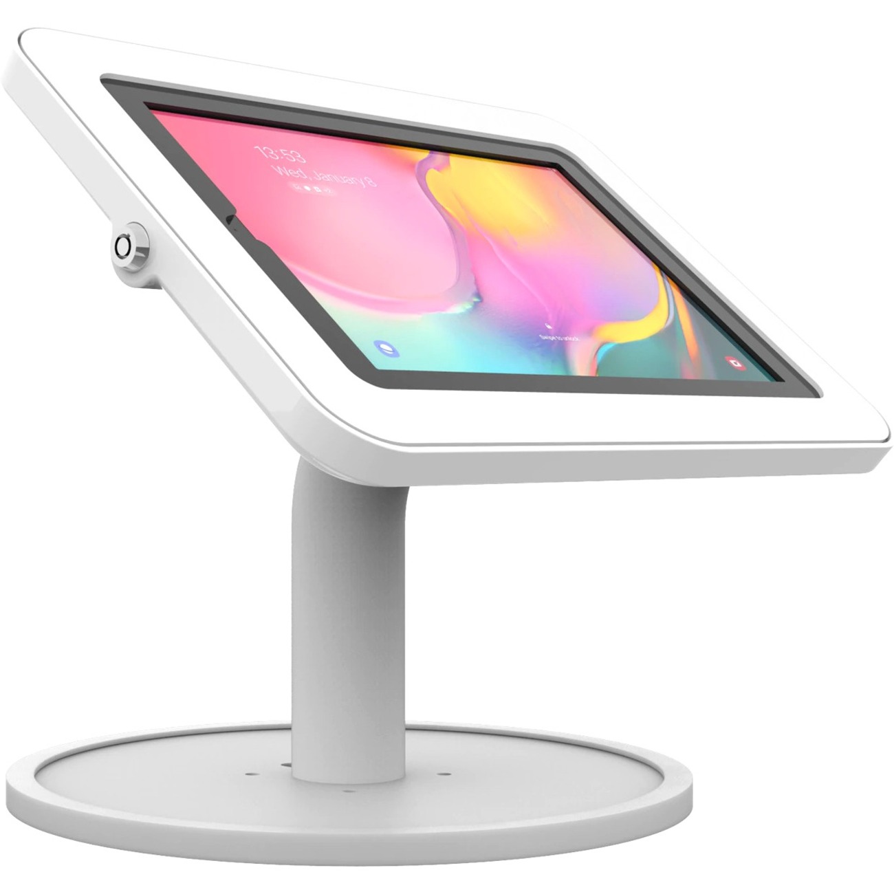 The Joy Factory Elevate II Countertop Kiosk for Galaxy Tab A 10.1 (2019) (White)