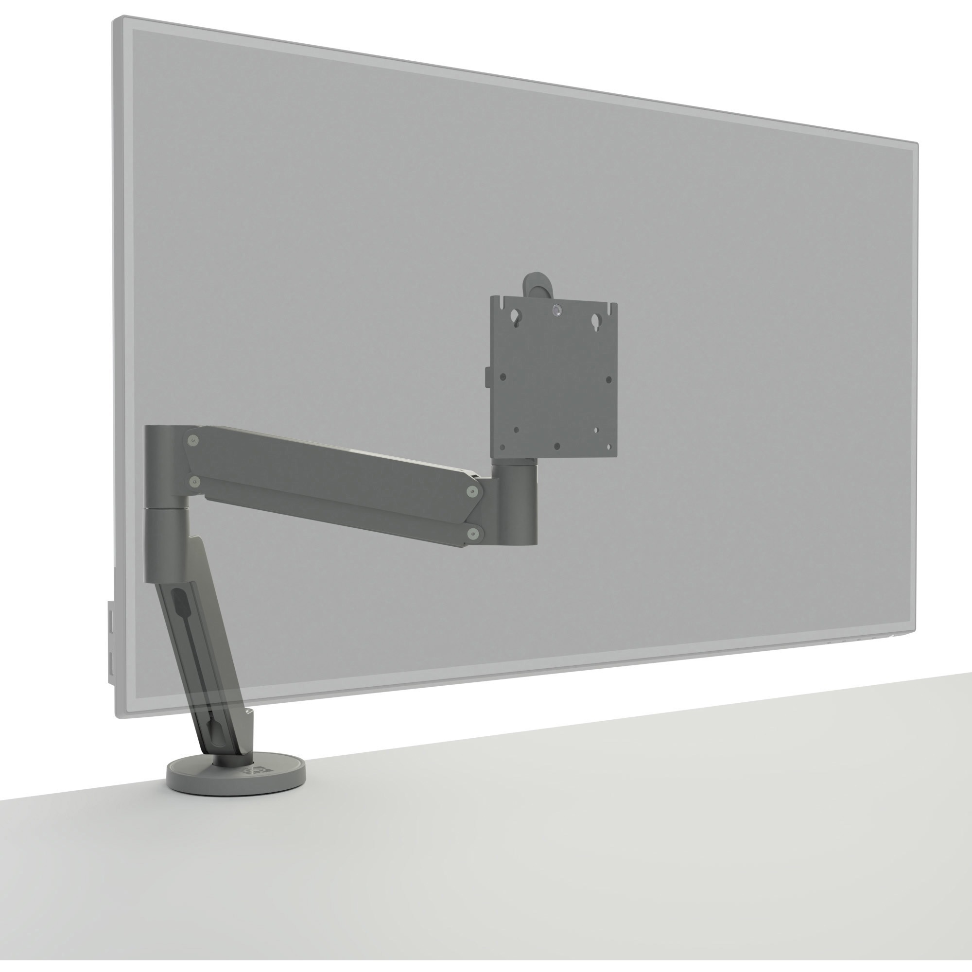 Chief Koncis Single Monitor Arm Desk Mount - Monitor Mount - For 10-32 Inch Monitors - Silver
