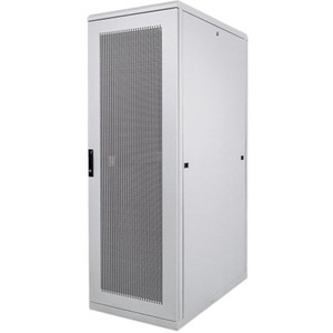 19" Server Cabinet - Free Standing, 42U, 800x1000mm (width x depth), Grey, Flatpack, Max 1500kg, Multi-Point Door Lock, One Lock Per Side Panel, Usable Depth 123 to 773mm, IP20 rated, Rack, Steel