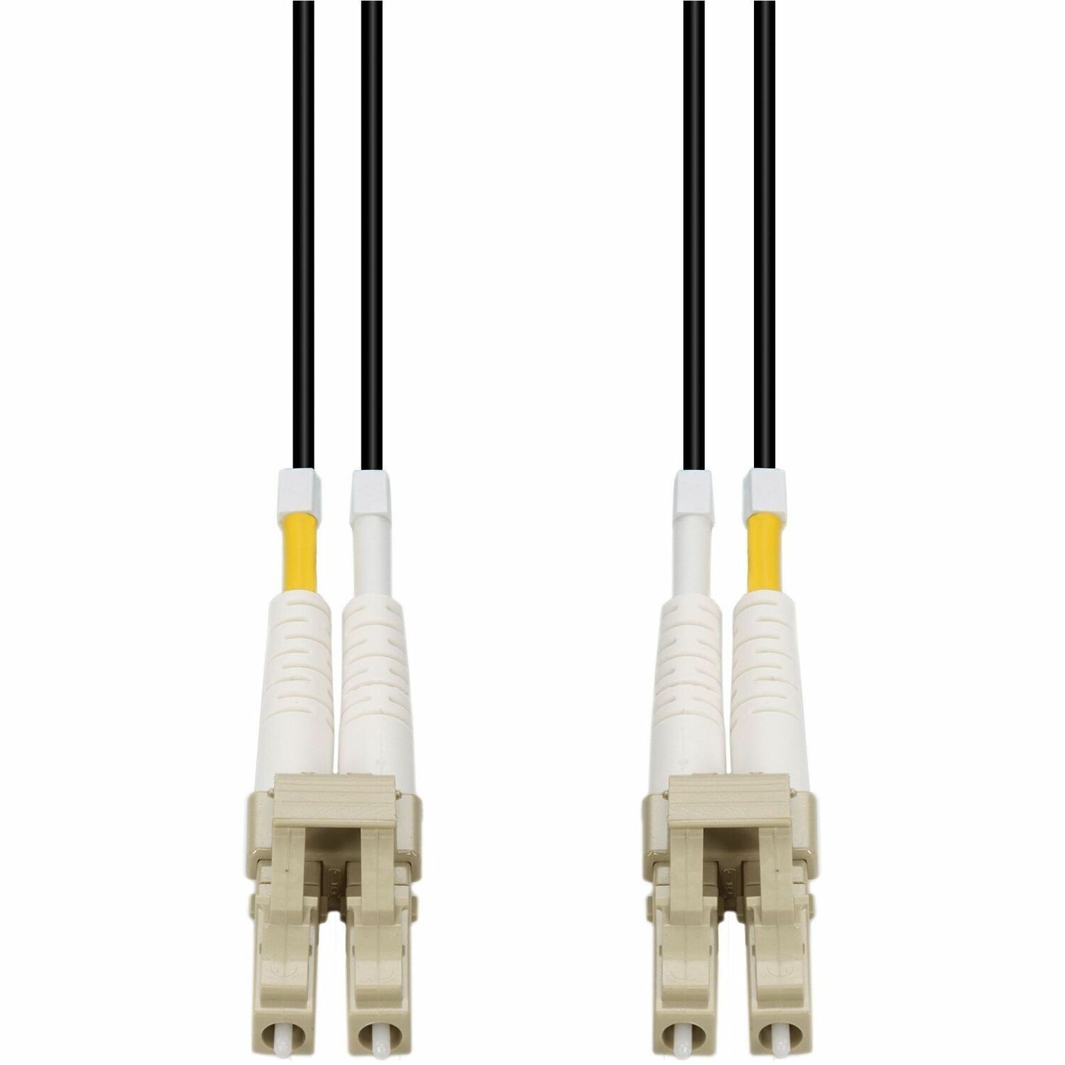 AddOn 100m LC to LC Black OM4 Duplex Armored Outdoor Fiber Patch Cable